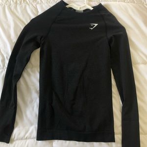 Gymshark black vital seamless long sleeve